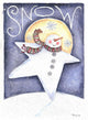 Snow Man Primitive Wall Decal