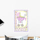 Welcome Baby Carriage Wall Decal