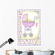 Welcome Baby Carriage Wall Decal