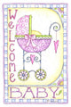 Welcome Baby Carriage Wall Decal