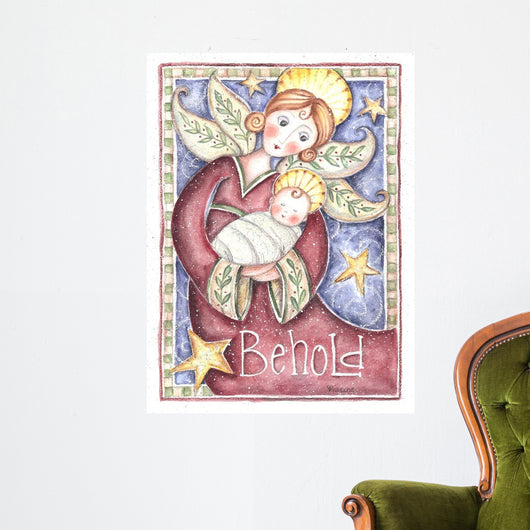 Behold Angel Wall Decal