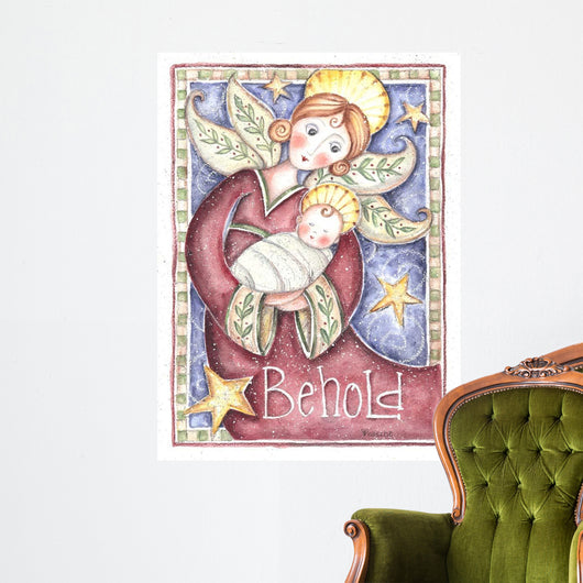 Behold Angel Wall Decal