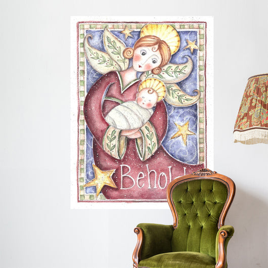 Behold Angel Wall Decal