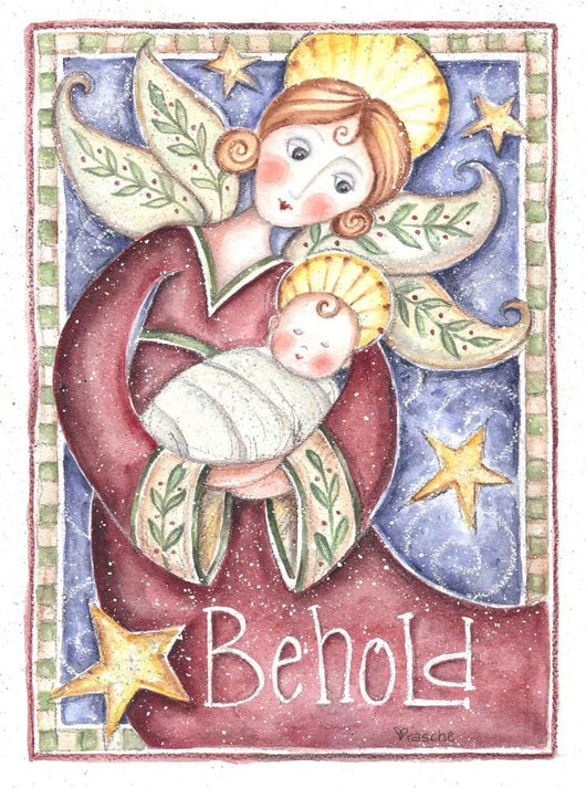 Behold Angel Wall Decal