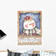Jolly Christmas Snowman Wall Decal