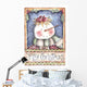 Jolly Christmas Snowman Wall Decal