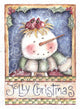 Jolly Christmas Snowman Wall Decal