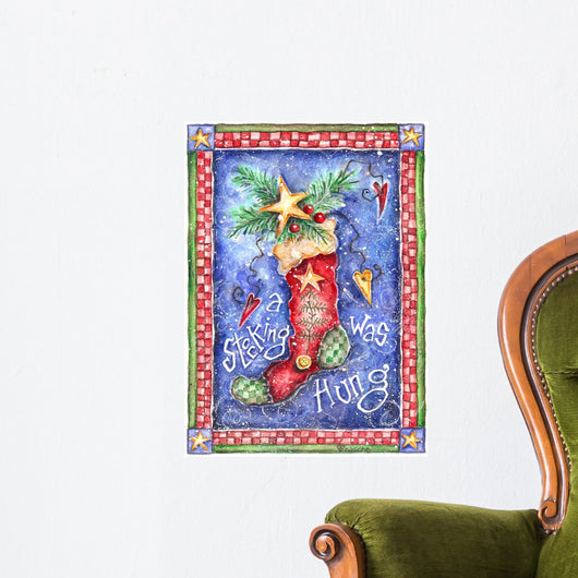 Stockings Were Hung Wall Decal