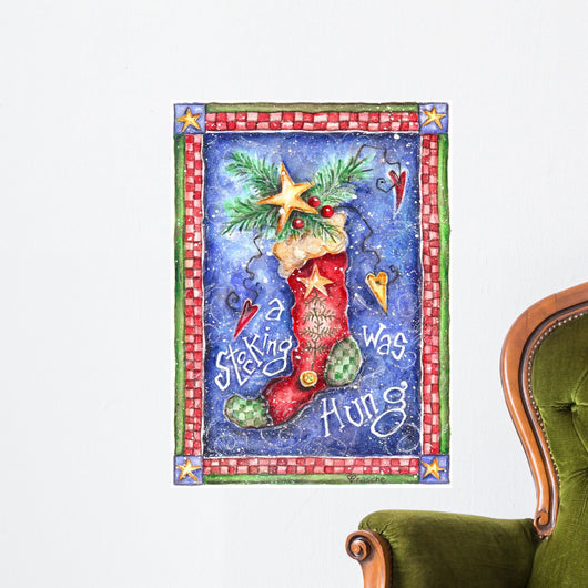 Stockings Were Hung Wall Decal