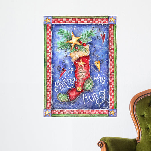 Stockings Were Hung Wall Decal