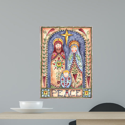 Peace Nativity Wall Decal