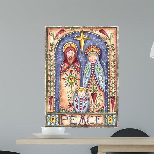 Peace Nativity Wall Decal