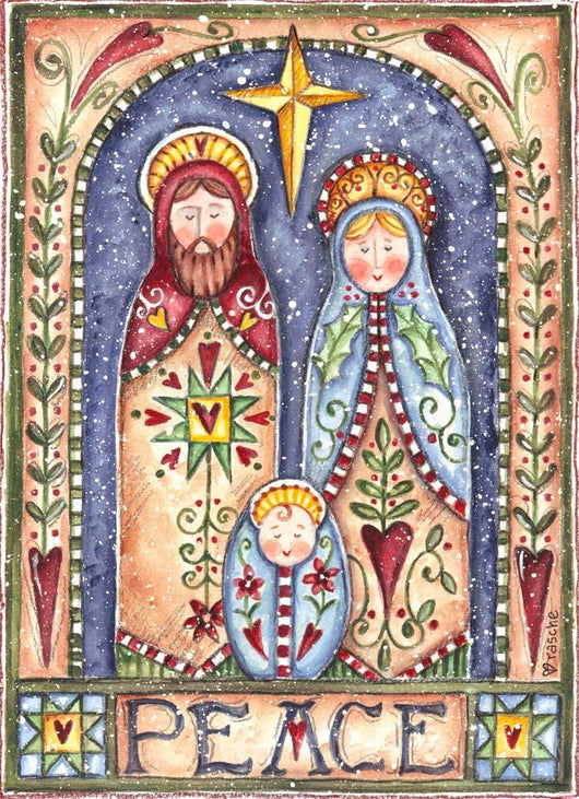 Peace Nativity Wall Decal