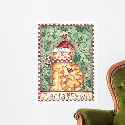 Santa Paws Wall Decal