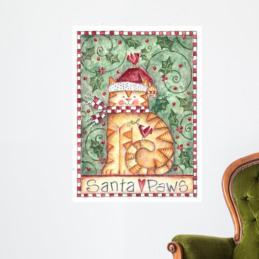 Santa Paws Wall Decal