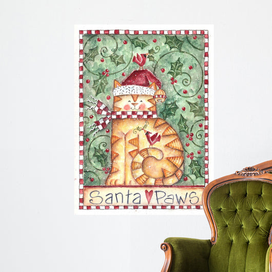Santa Paws Wall Decal