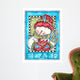 Peace Snowman and Cardinal Wall Decal