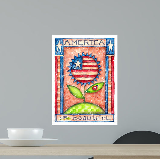 America Beautiful Wall Decal Design 2