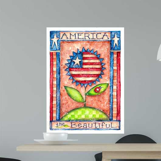 America Beautiful Wall Decal Design 2