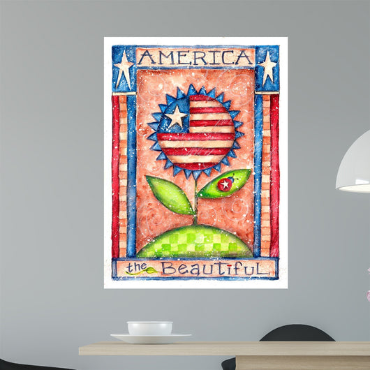 America Beautiful Wall Decal Design 2