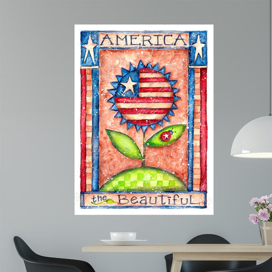 America Beautiful Wall Decal Design 2