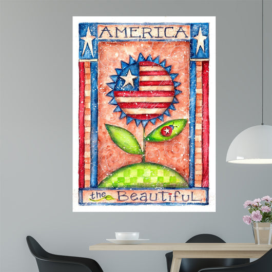 America Beautiful Wall Decal Design 2