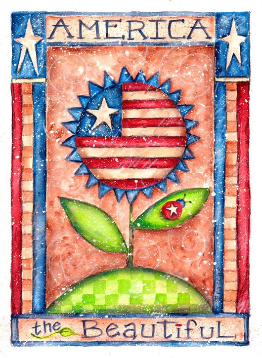 America Beautiful Wall Decal Design 2