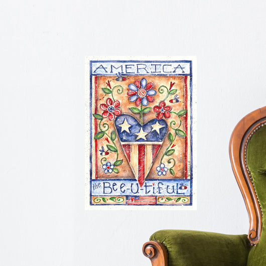 America Beautiful Wall Decal Design 1