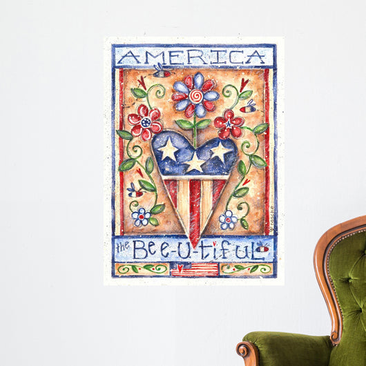 America Beautiful Wall Decal Design 1