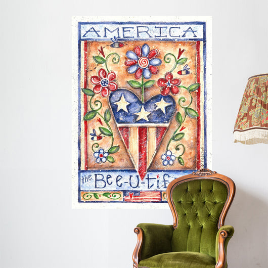 America Beautiful Wall Decal Design 1