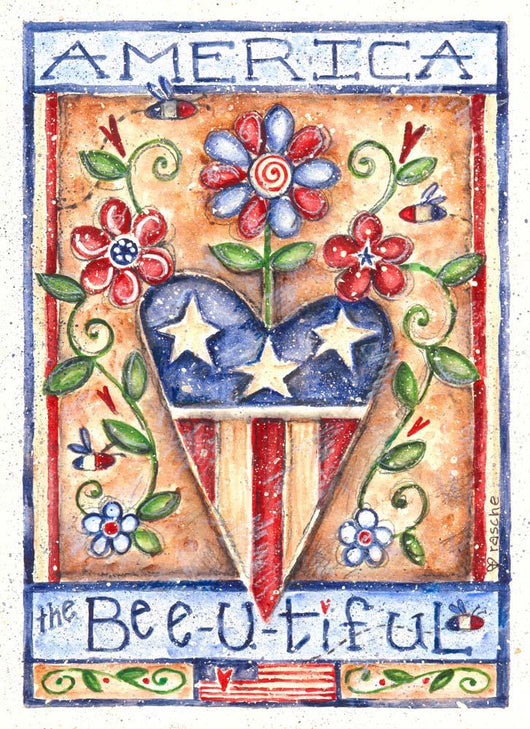 America Beautiful Wall Decal Design 1