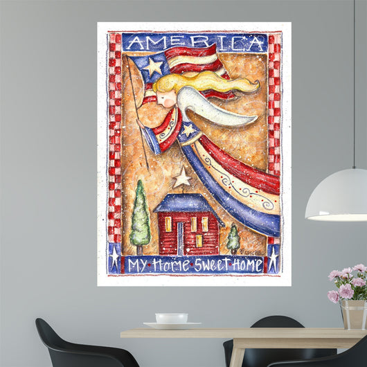 Patriotic Angel Wall Decal