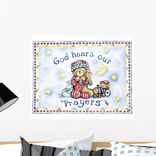 God Hears Our Prayers Wall Decal