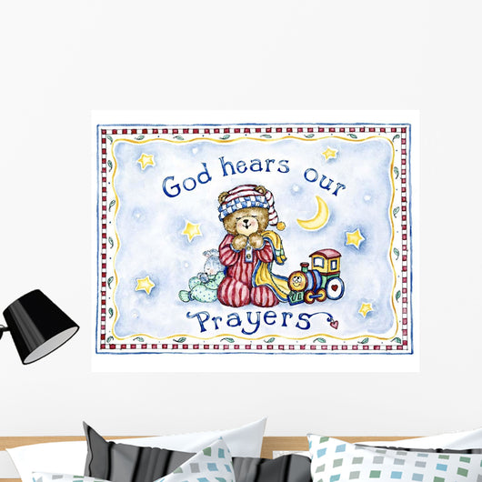God Hears Our Prayers Wall Decal