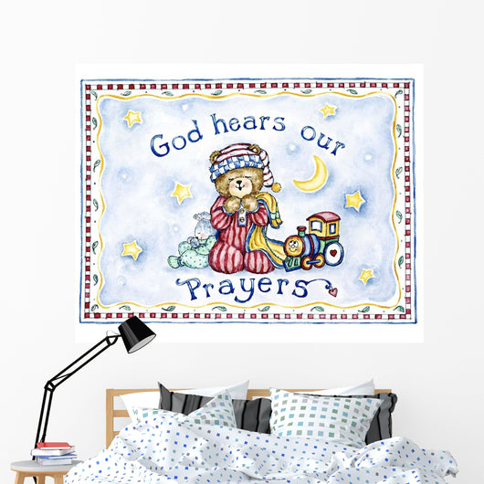 God Hears Our Prayers Wall Decal