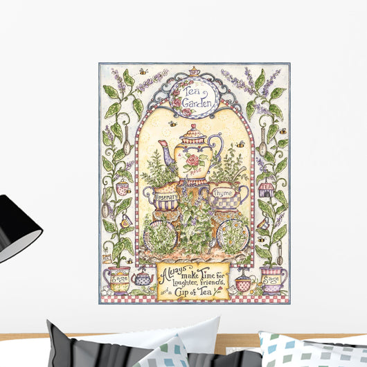 Tea Garden Wall Decal Design 2