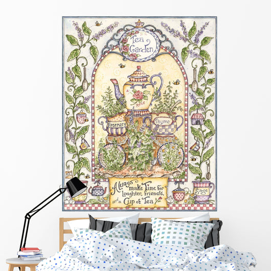 Tea Garden Wall Decal Design 2