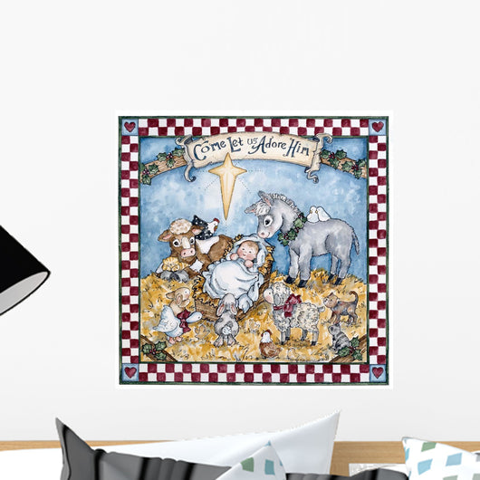 Come Let Us Adore Wall Decal