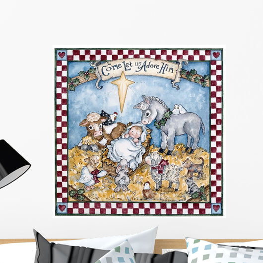 Come Let Us Adore Wall Decal