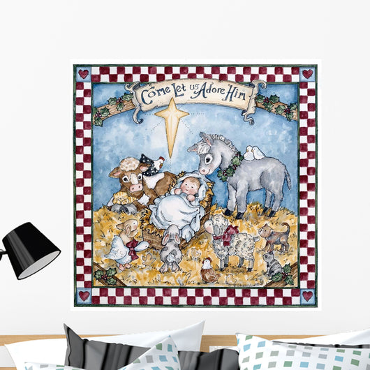 Come Let Us Adore Wall Decal