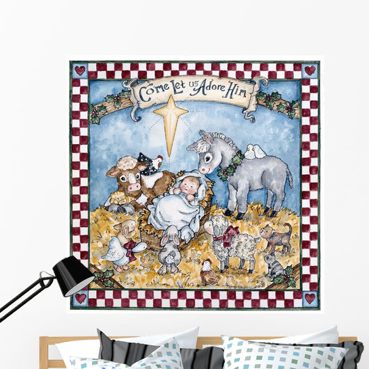 Come Let Us Adore Wall Decal