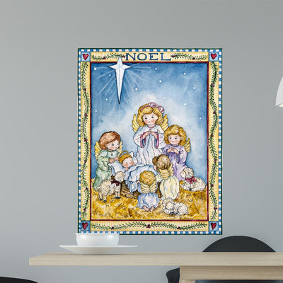 Noel Wall Decal shown on a wall
