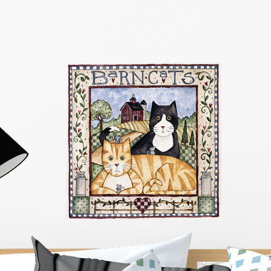 Barn Cats Wall Decal Design 2
