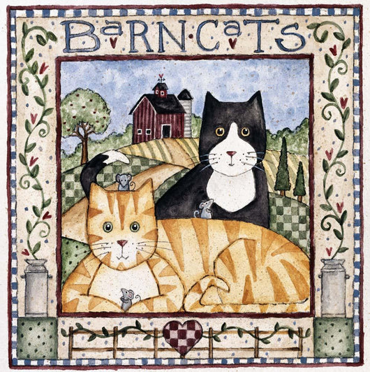 Barn Cats Wall Decal Design 2