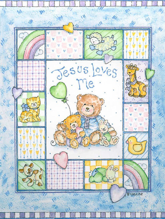Jesus Loves Me Vert Wall Decal