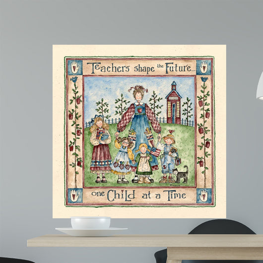 Teachers Shape Future Wall Decal