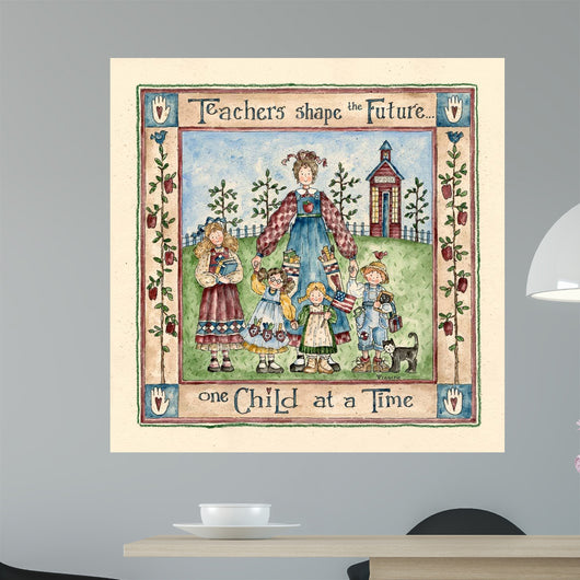 Teachers Shape Future Wall Decal
