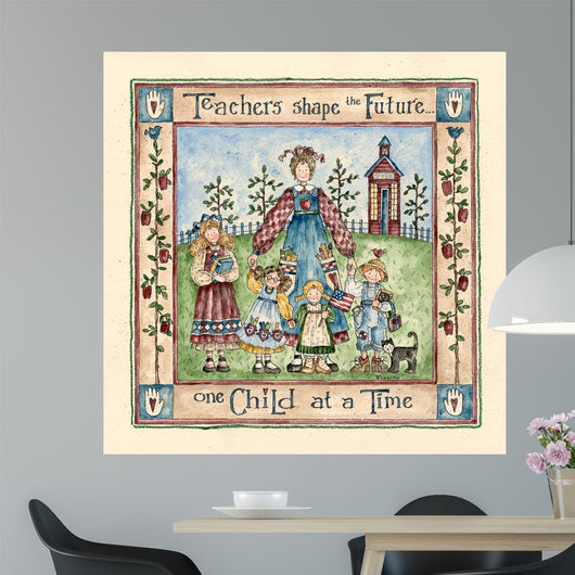 Teachers Shape Future Wall Decal