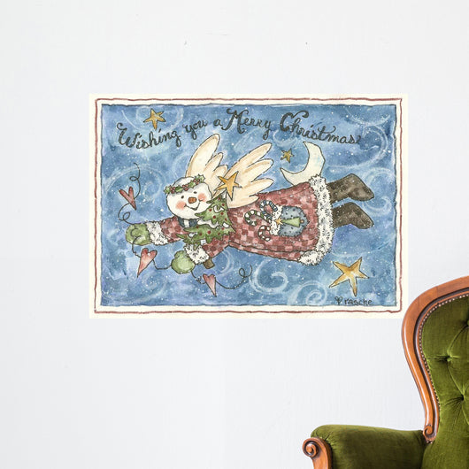 Wishing You Merry Christmas Wall Decal