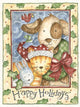 Happy Holidays Dog Cat Wall Decal